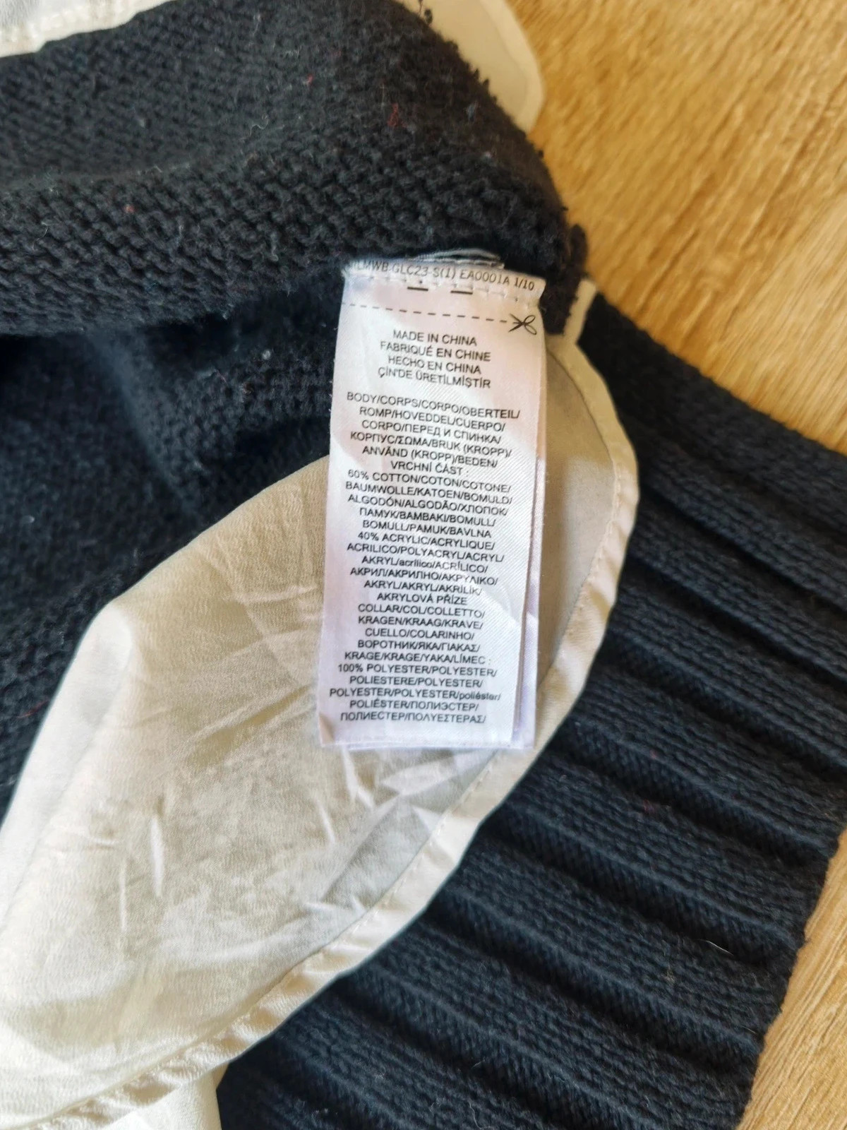 Pull en maille noir Lauren Ralph Lauren avec boutons dorés XL – Ralph Lauren – taille XL / 42 / 14 5