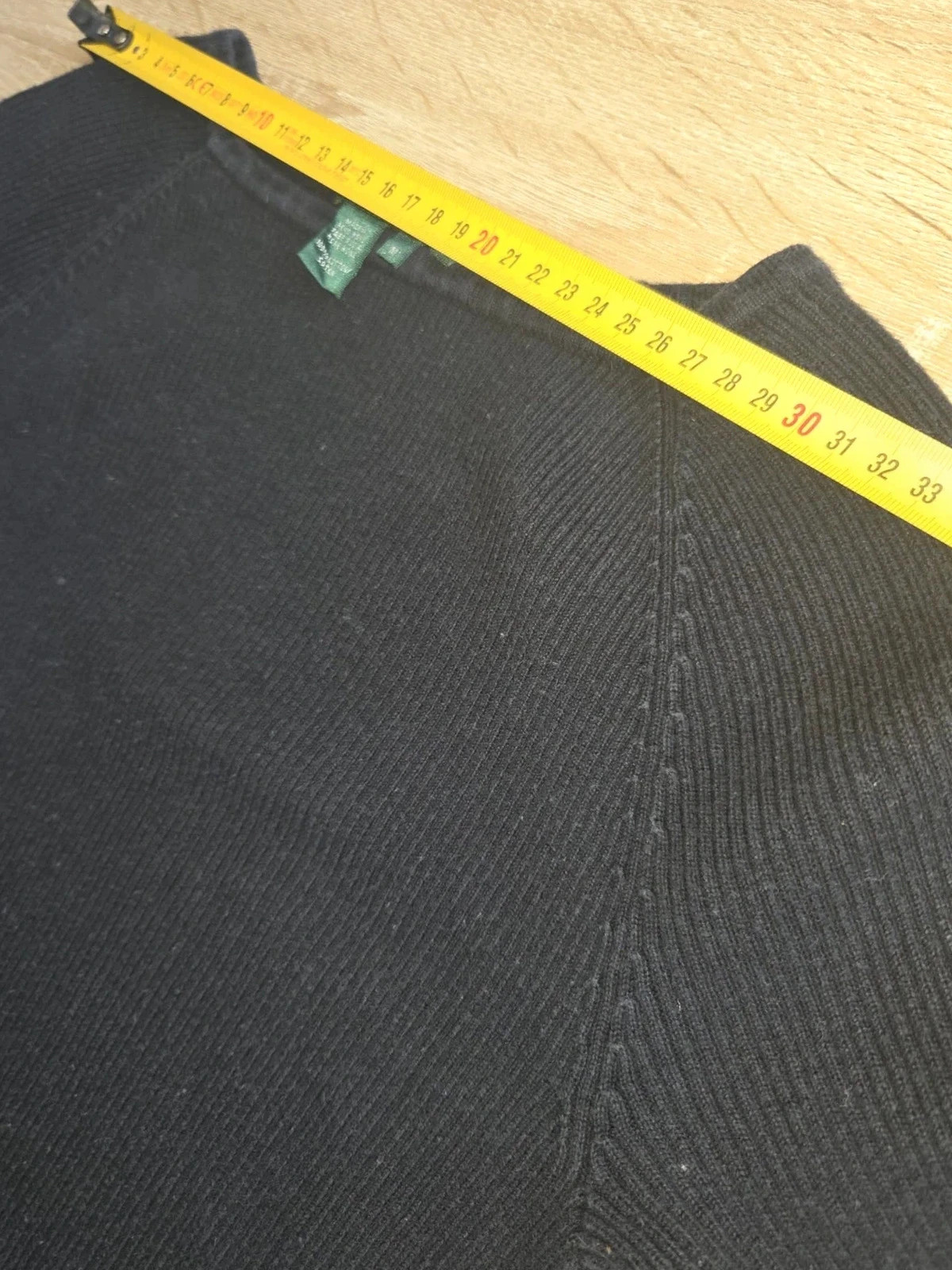 Pull noir col V Ralph Lauren Femme M côtelé – Ralph Lauren – taille M / 38 / 10 5