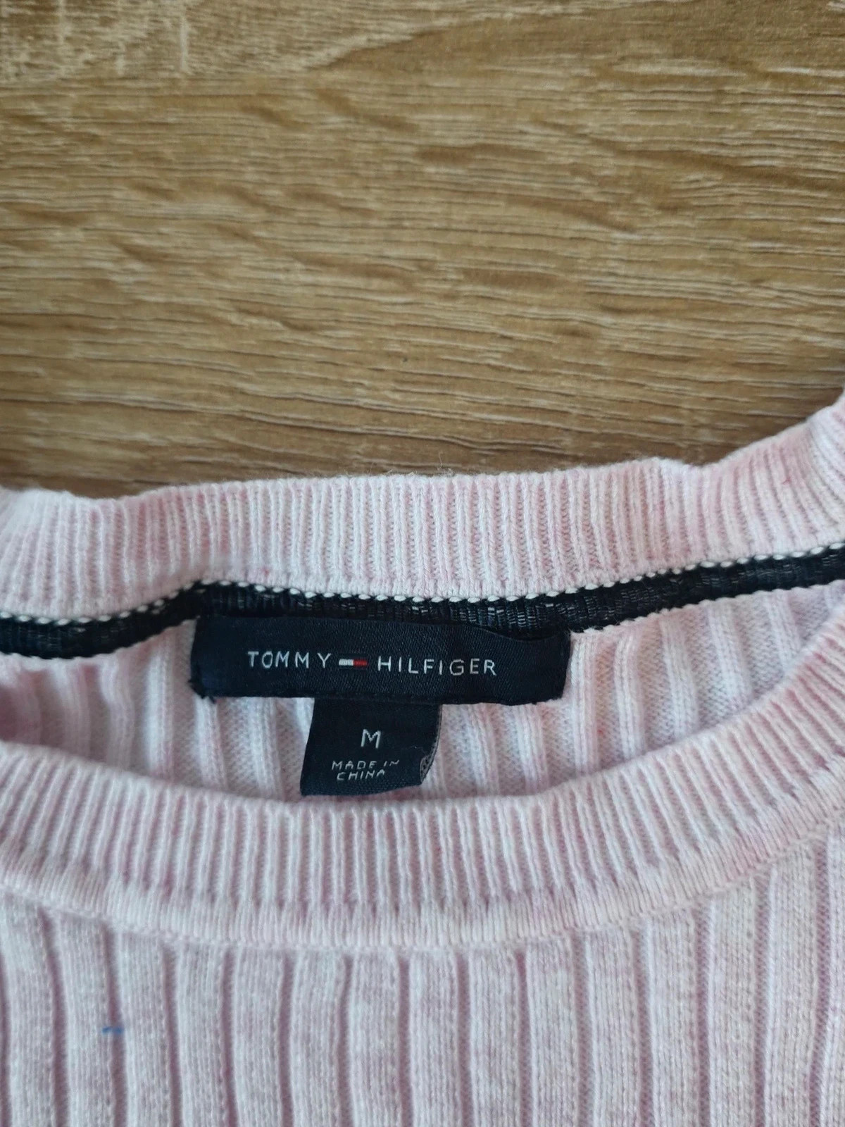 Pull Femme Rose Tommy Hilfiger Taille M Côtelé – Tommy Hilfiger – taille M / 38 / 10 2