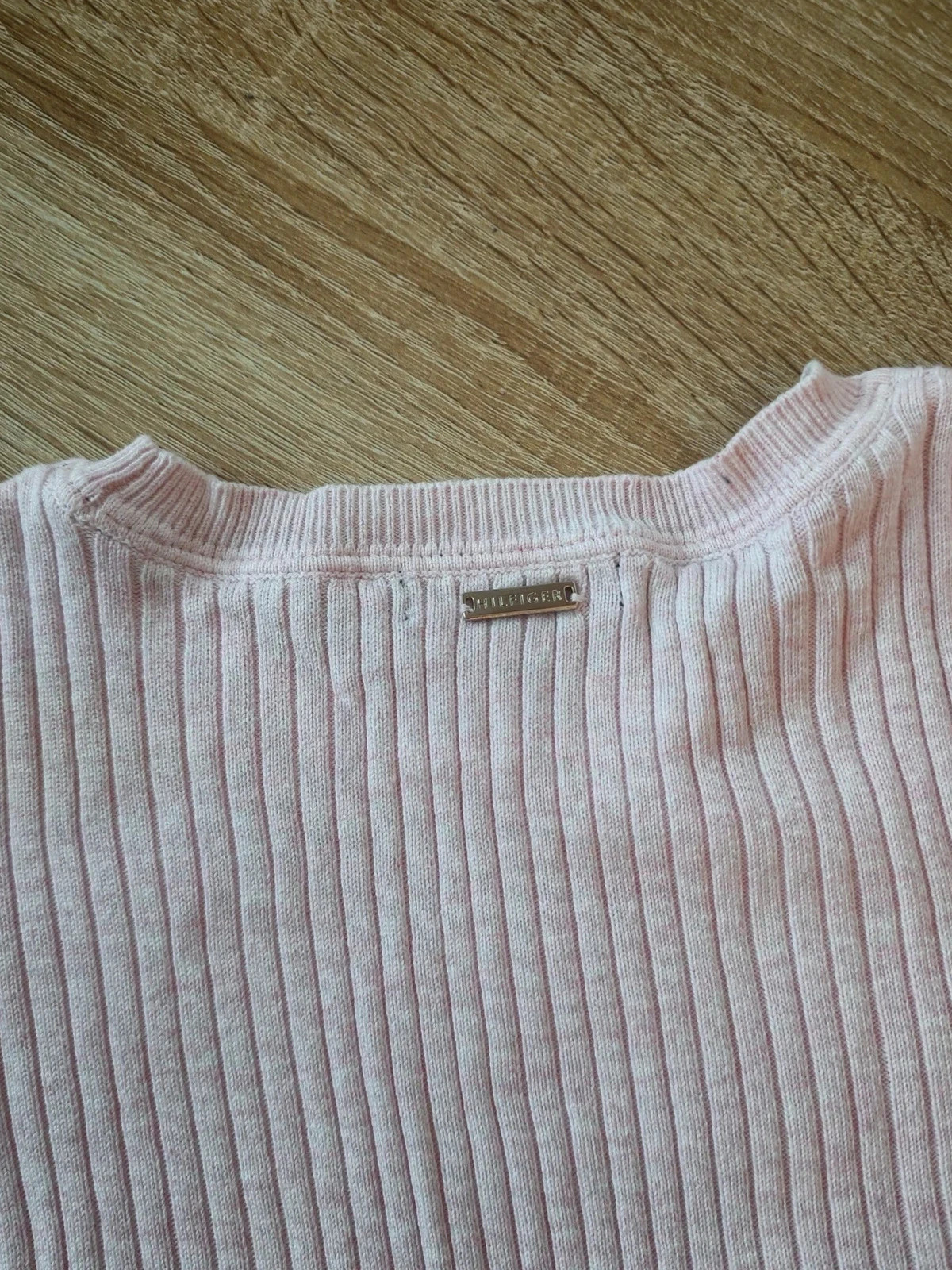 Pull Femme Rose Tommy Hilfiger Taille M Côtelé – Tommy Hilfiger – taille M / 38 / 10 3