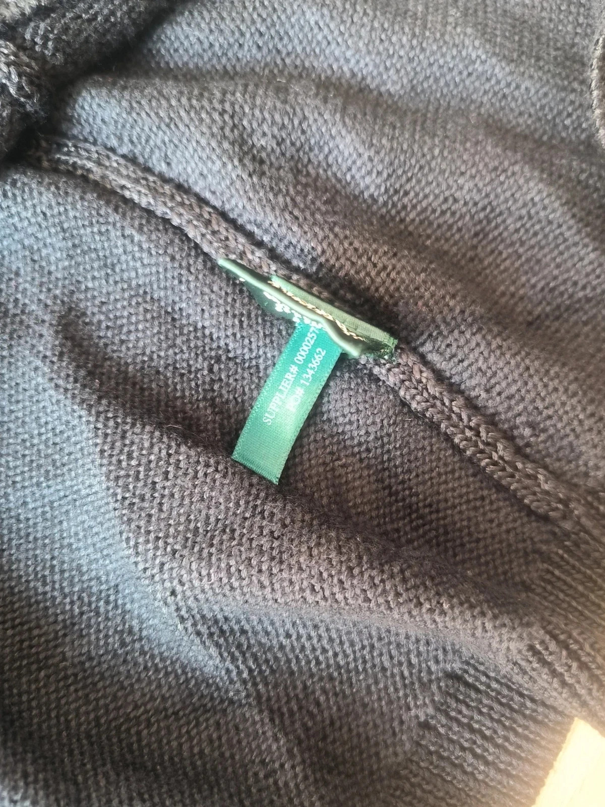 Pull Noir Lauren Ralph Lauren Taille M (Mélange Coton & Viscose) – Ralph Lauren – taille M / 38 / 10 5