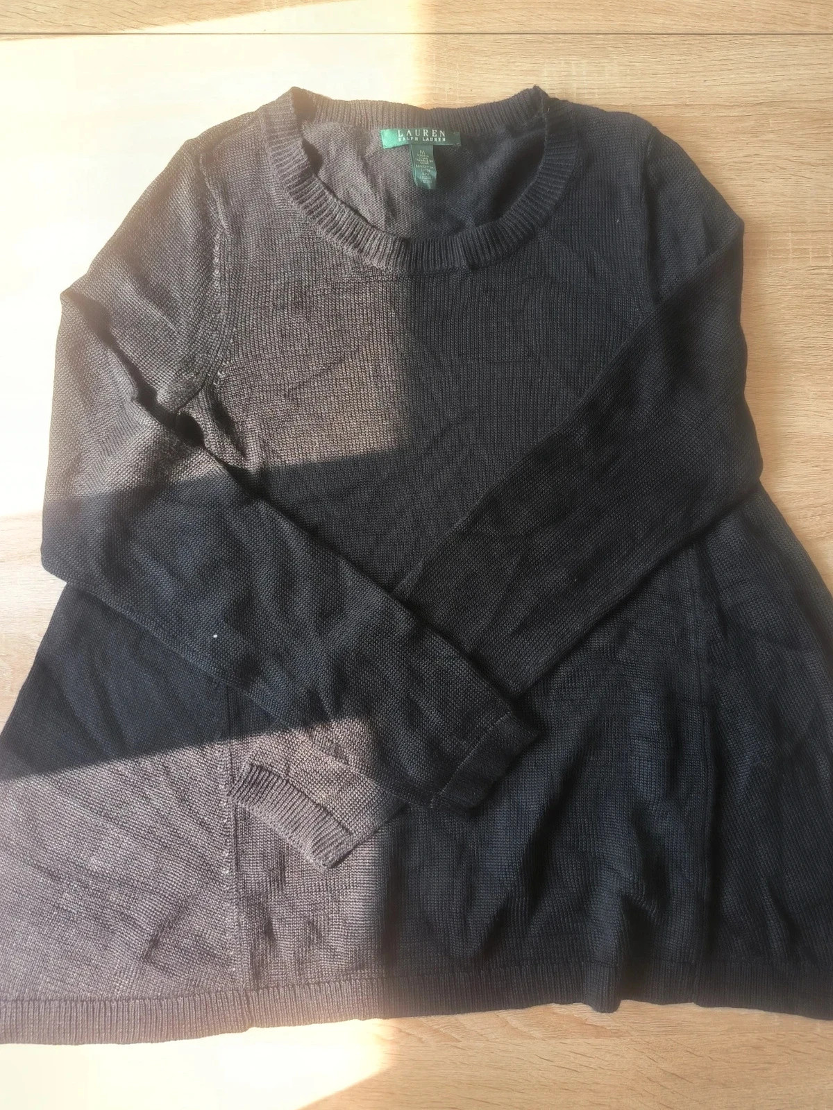 Pull Noir Lauren Ralph Lauren Taille M (Mélange Coton & Viscose)