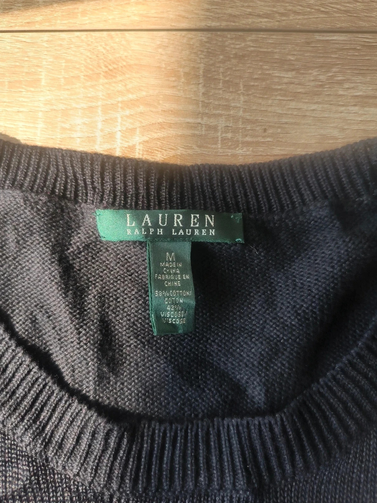 Pull Noir Lauren Ralph Lauren Taille M (Mélange Coton & Viscose) – Ralph Lauren – taille M / 38 / 10 3