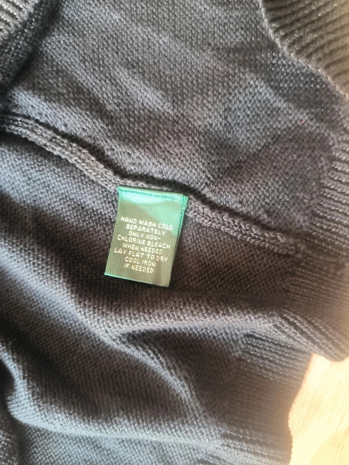 Pull Noir Lauren Ralph Lauren Taille M (Mélange Coton & Viscose) – Ralph Lauren – taille M / 38 / 10 4