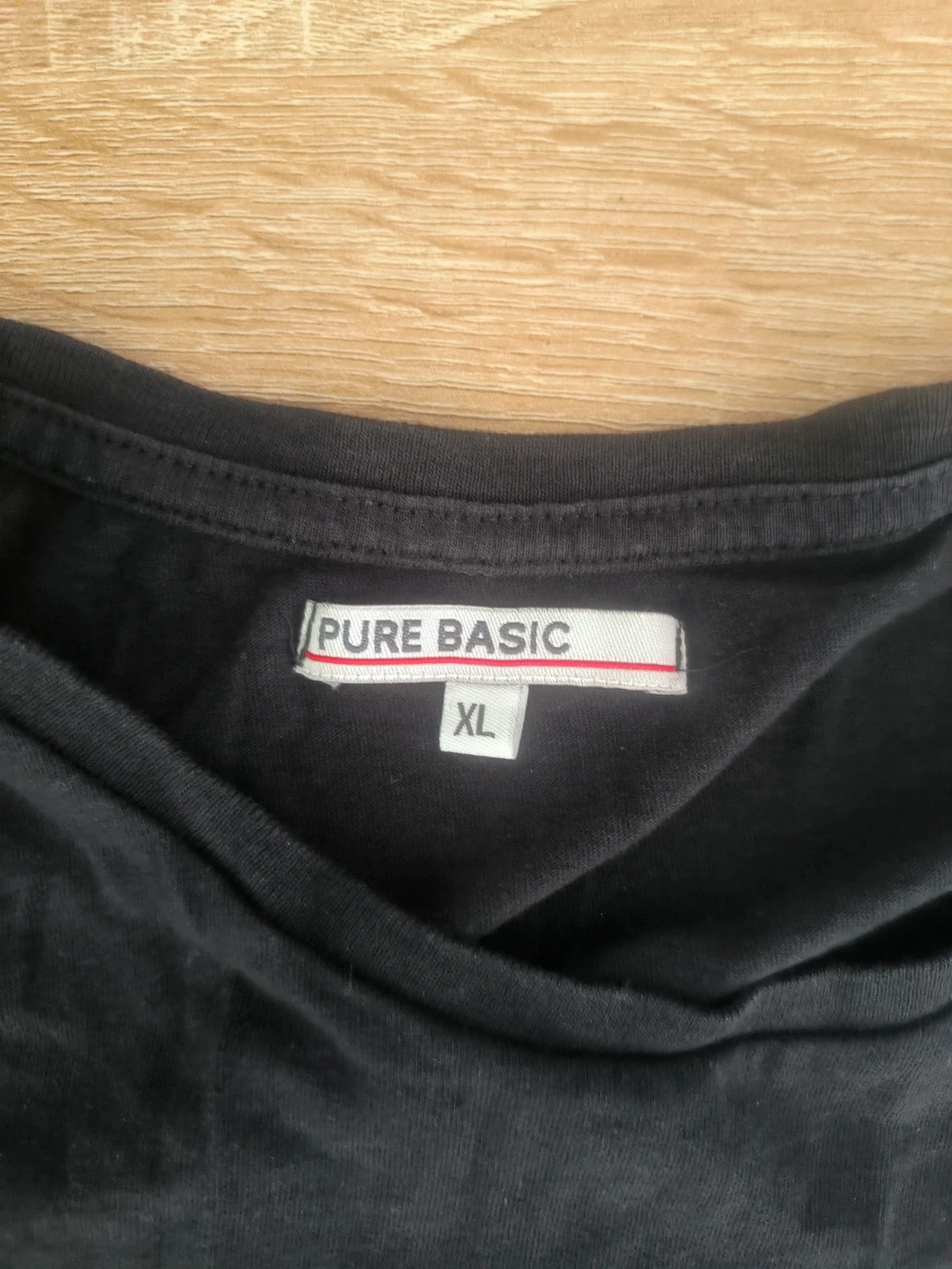 T-shirt noir basique Pure Basic – Taille XL – Bon état – Pure & Basic – taille XL 2