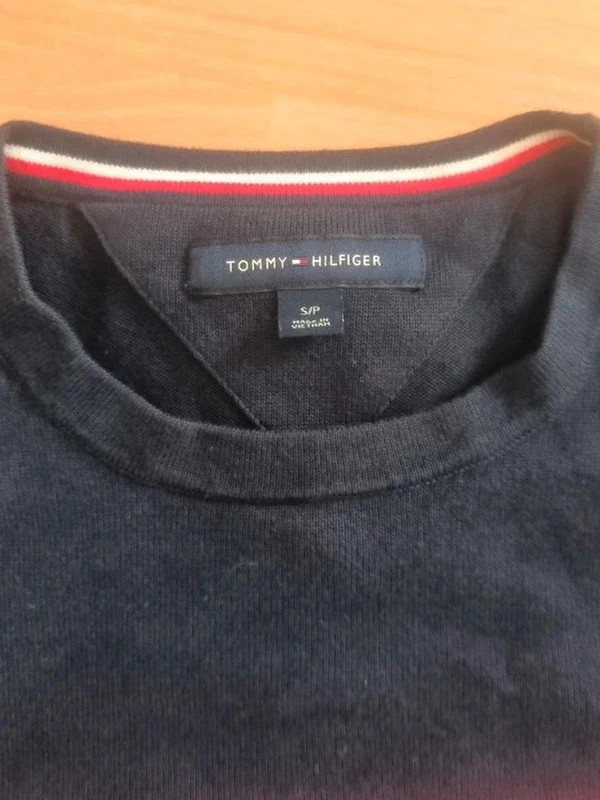 Tommy Hilfiger – Sweat noir à bande rouge logo – Taille S – Tommy Hilfiger – taille S 2