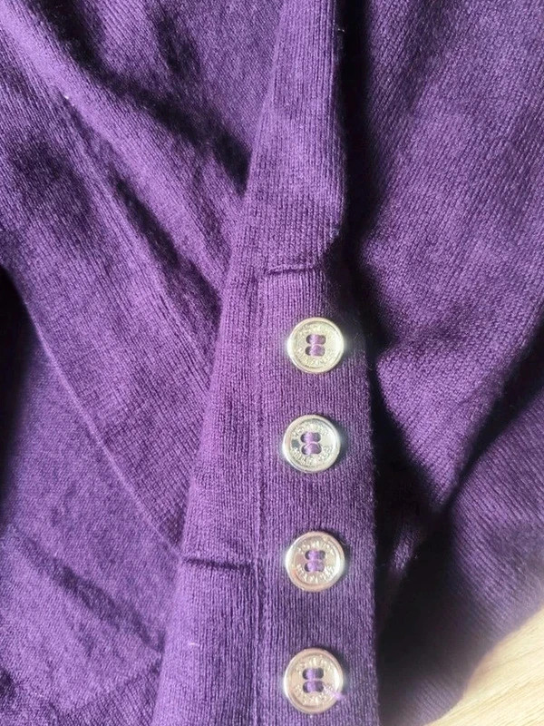 Tommy Hilfiger – Cardigan manches longues violet – Taille S – Tommy Hilfiger – taille S / 36 / 8 2