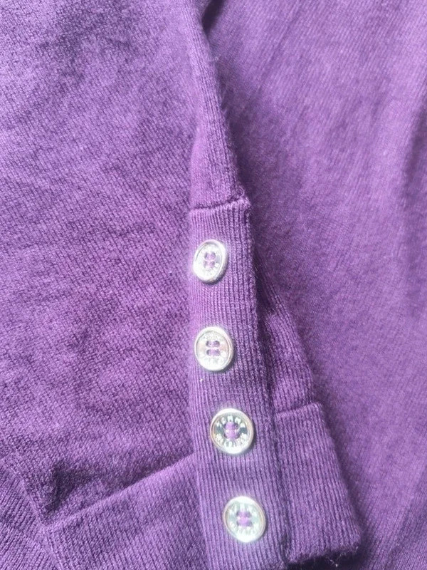 Tommy Hilfiger – Cardigan manches longues violet – Taille S – Tommy Hilfiger – taille S / 36 / 8 3