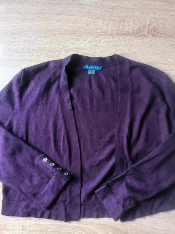 Tommy Hilfiger – Cardigan manches longues violet – Taille S