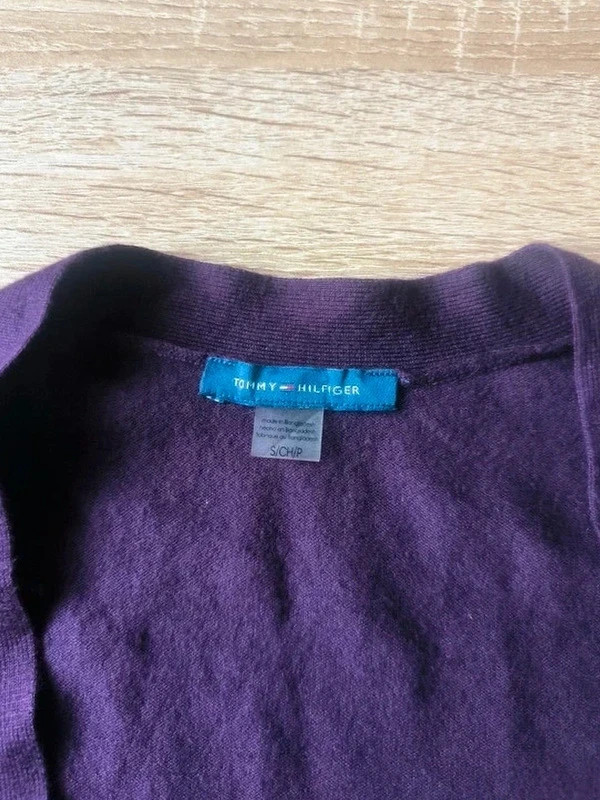 Tommy Hilfiger – Cardigan manches longues violet – Taille S – Tommy Hilfiger – taille S / 36 / 8 4