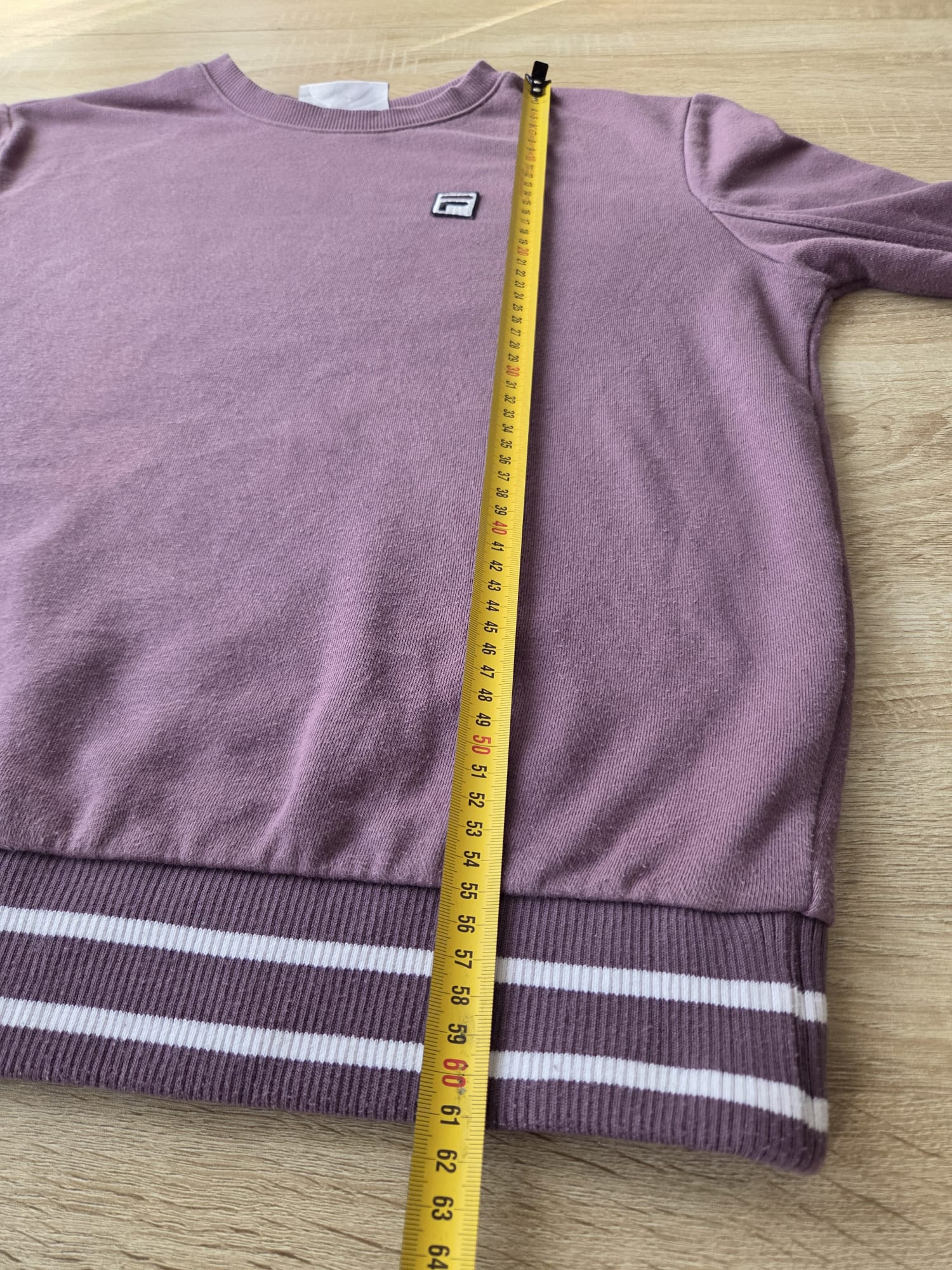 Sweat-shirt Fila rose lilas à rayures – Fila – taille S 6