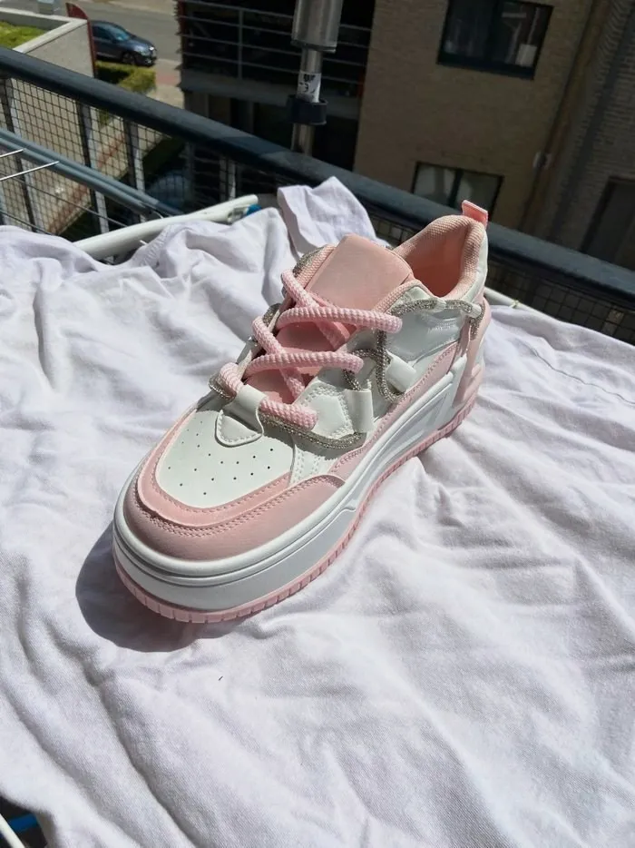 Basket femme rose 40 – Sans marque – taille EU 40 5