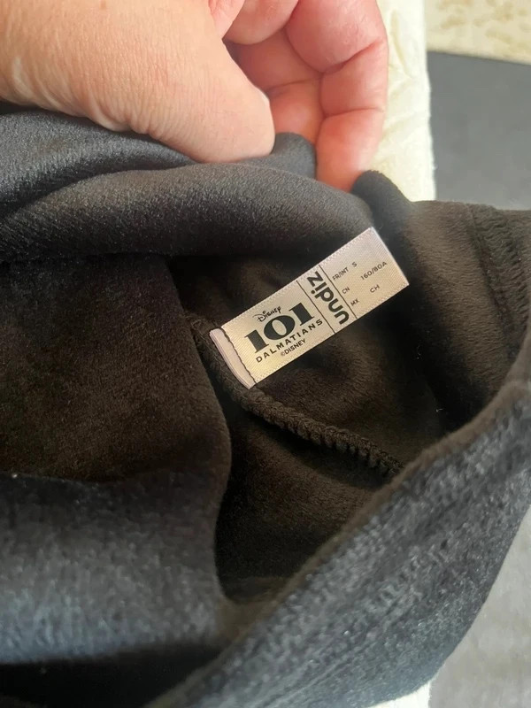 Sweat à capuche velours / Dalmatien, Undiz, Taille 36 ( Les mesures sont dans la description) – Undiz – taille S / 36 / 8 4
