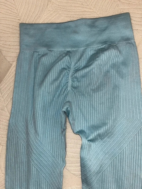 Legging de sport / effet push up / Taille 36 bleu clair – boutique indépendante – taille S / 36 / 8 4