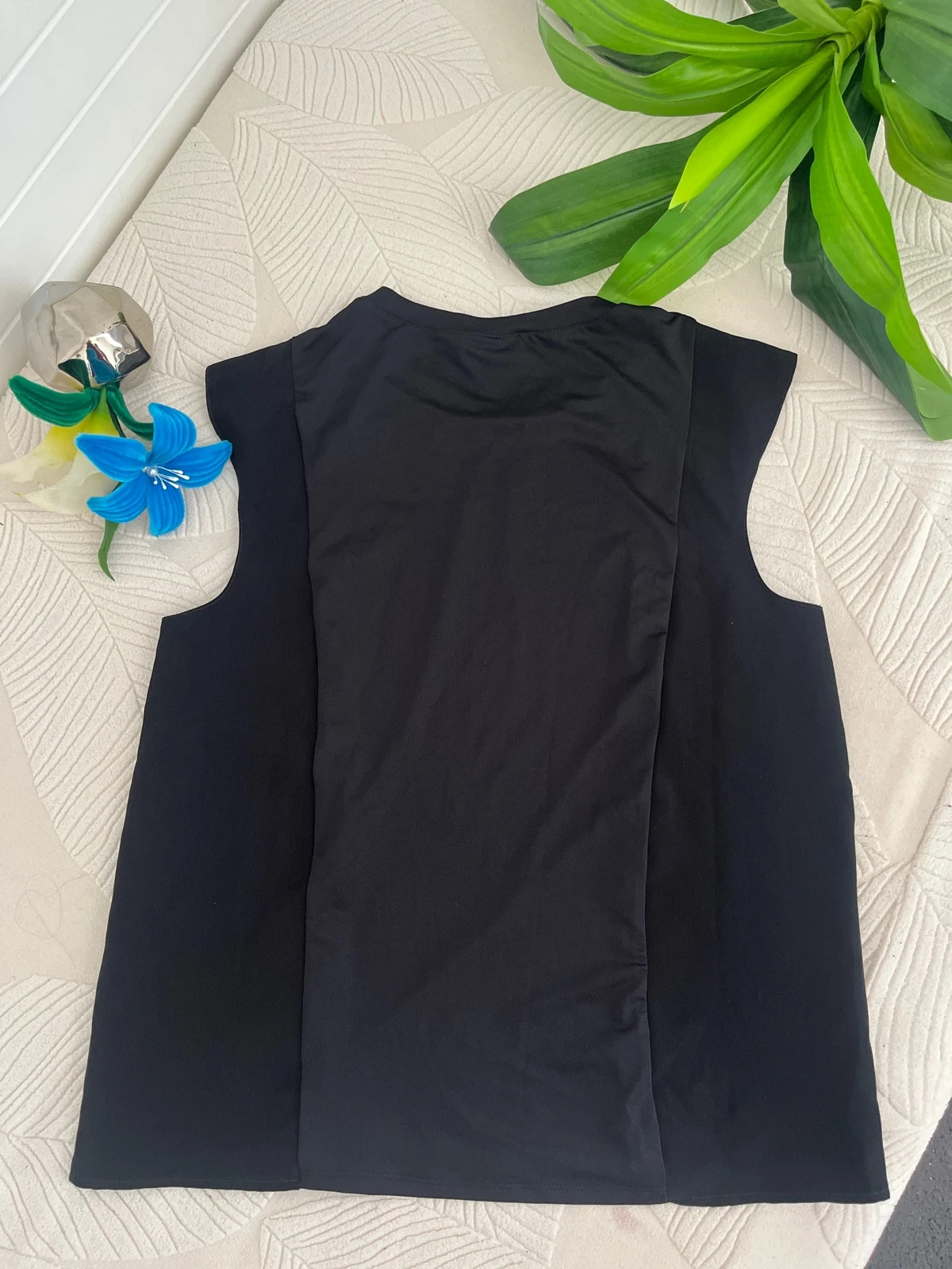 T-shirt sans manches noir – Taille 38 – Encoded – taille M / 38 / 10 2