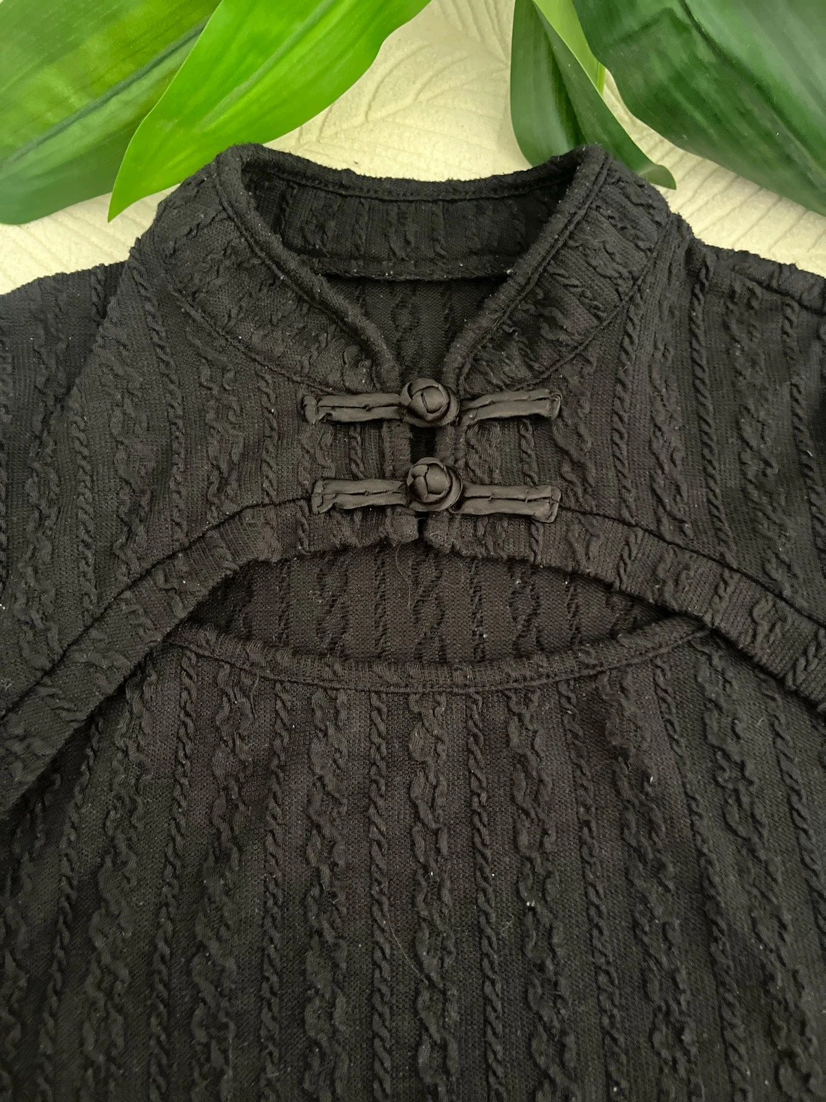 Top court noir style japonais. Taille 36 (S) – Shein – taille S / 36 / 8 2