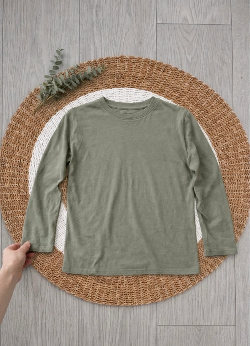 T-shirt ML Naruto Shippuden / 12 ans (144-155cm) vert kaki. – Naruto – taille 12 ans / 152 cm 2