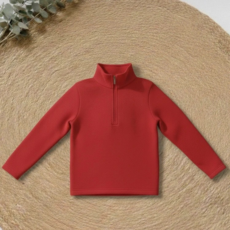 Pull polaire rouge - Quechua taille 6 ans – Quechua – taille 6 ans / 116 cm