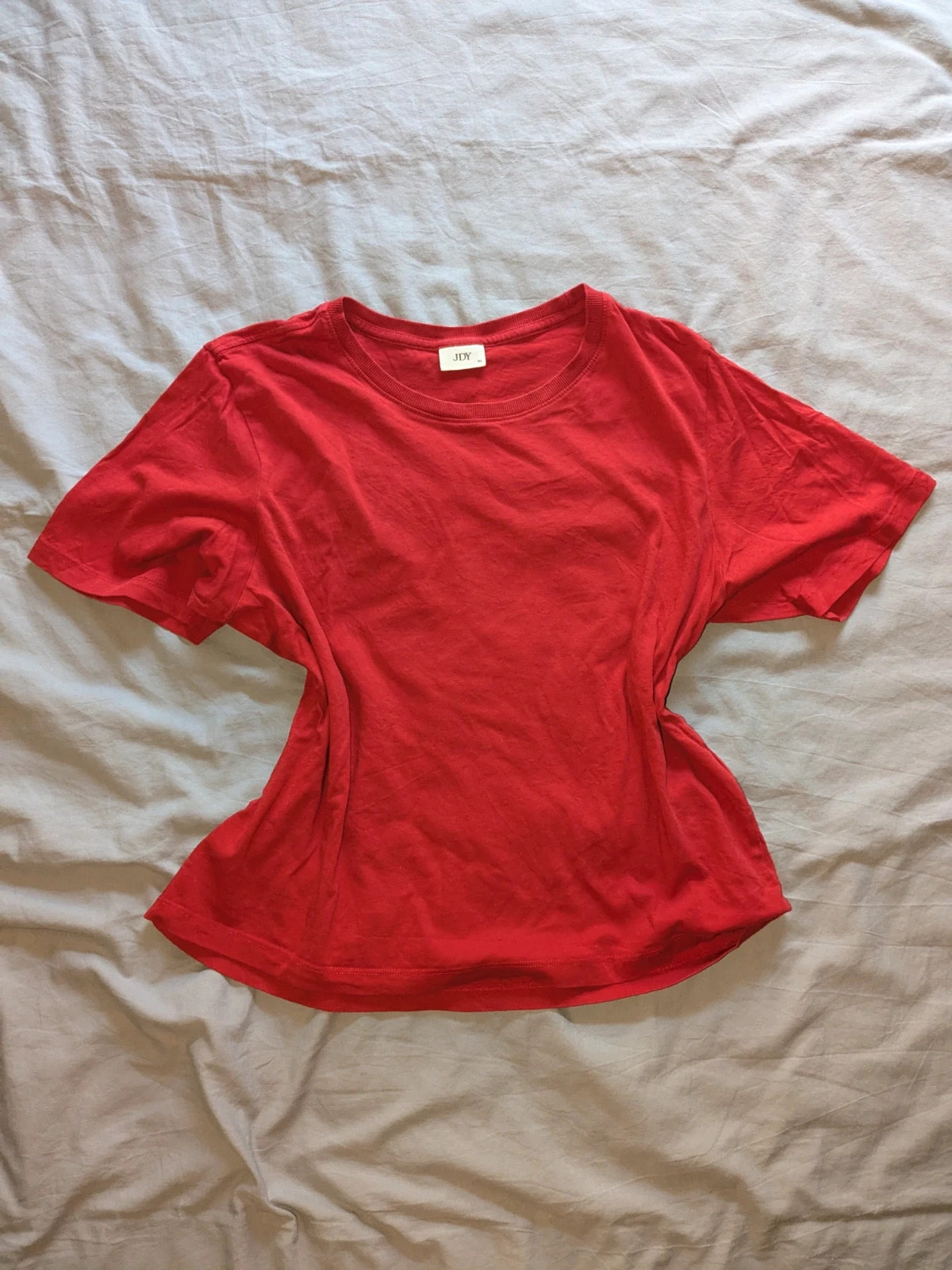 t-shirt rouge uni à manches courtes - JDY -XL 3€ – JDY – taille XL / 42 / 14 3
