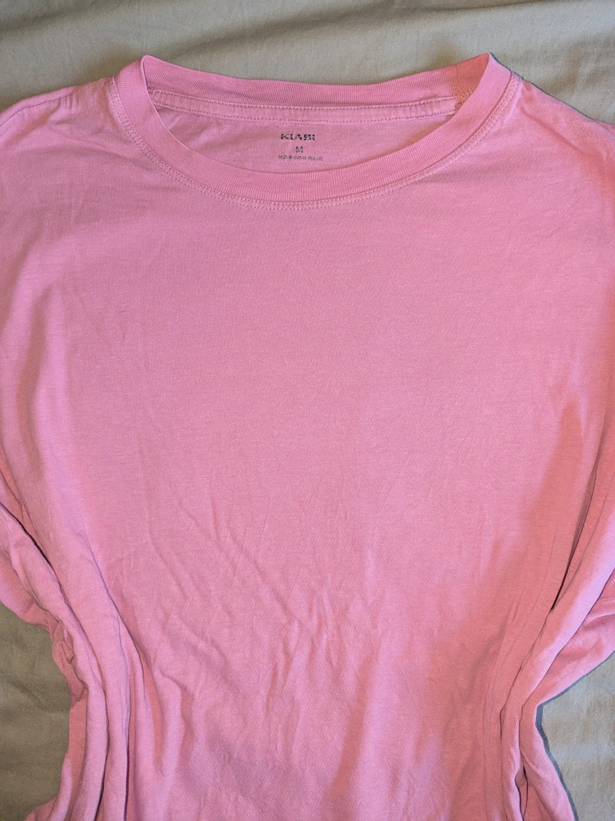 T-shirt rose uni en coton - Kiabi - M (38) - bon état – Kiabi – taille M / 38 / 10 3