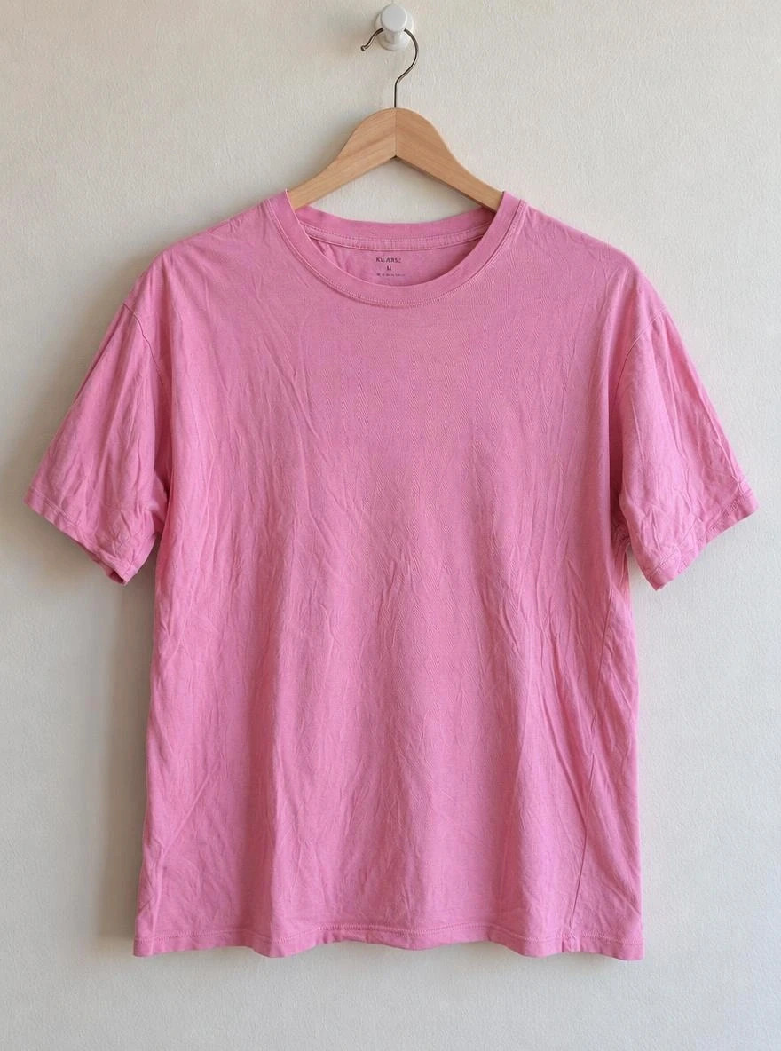 T-shirt rose uni en coton - Kiabi - M (38) - bon état – Kiabi – taille M / 38 / 10 2