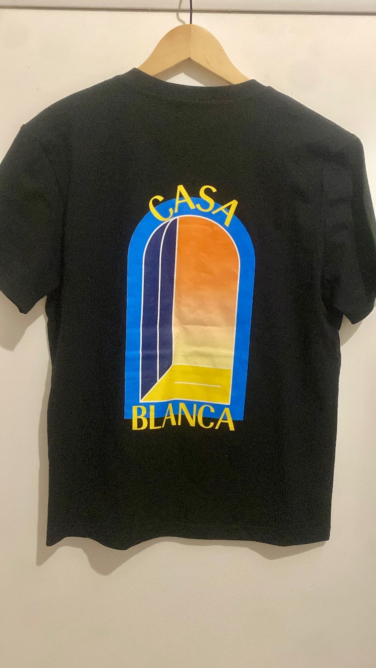 T-shirt Casablanca L'Arche Noir Orange Neuf Taille MAuthentique 2