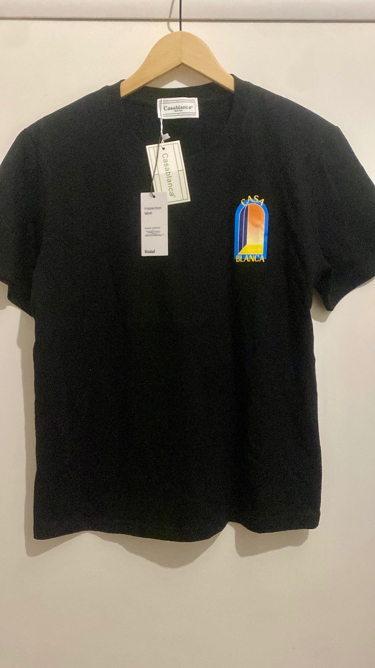 T-shirt Casablanca L'Arche Noir Orange Neuf Taille MAuthentique