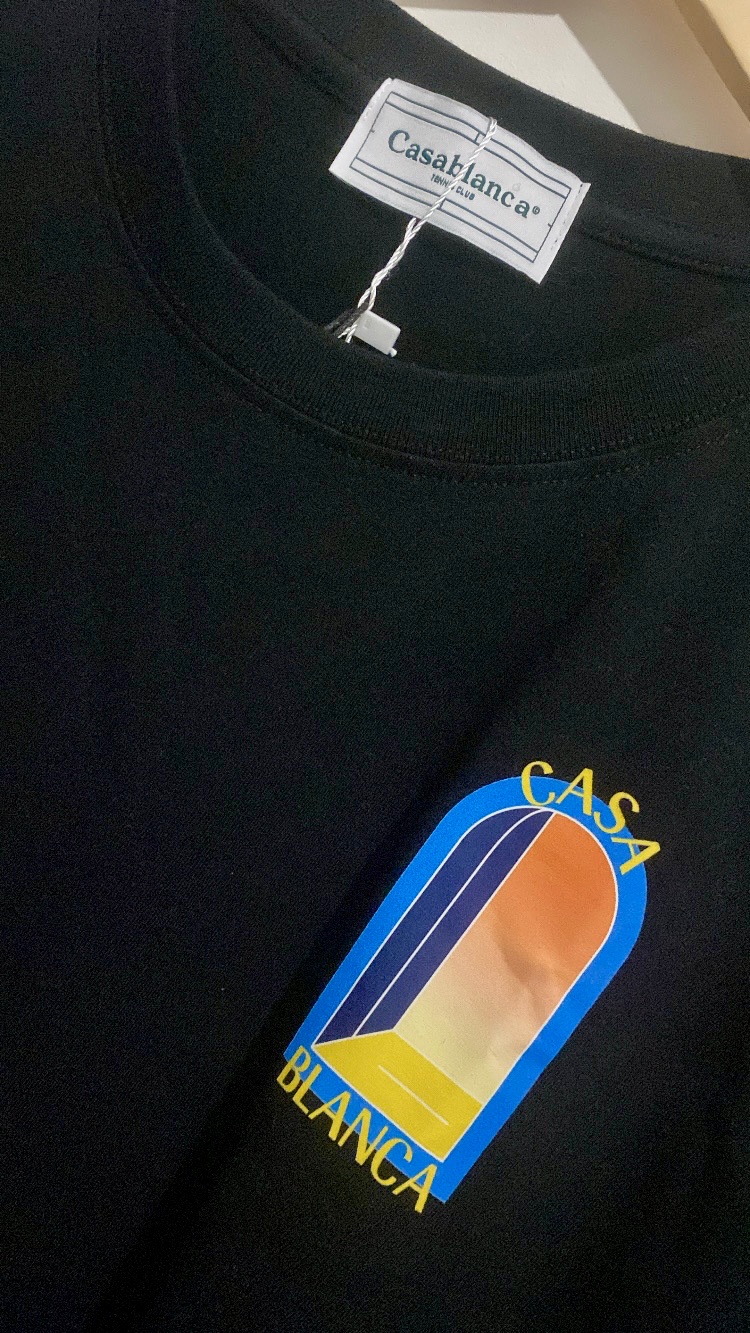 T-shirt Casablanca L'Arche Noir Orange Neuf Taille MAuthentique 4