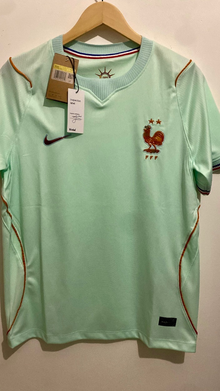 Maillot Football Équipe de France 2026 Extérieur Nike Dri-FIT Vert Neuf Taille S