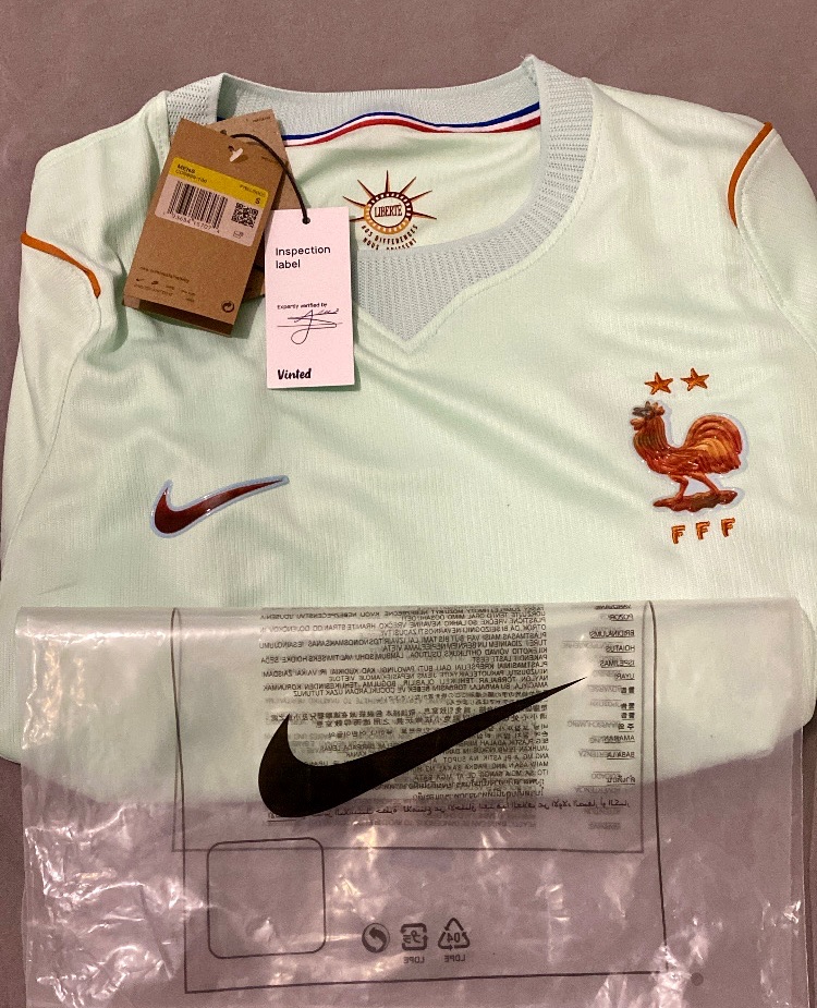 Maillot Football Équipe de France 2026 Extérieur Nike Dri-FIT Vert Neuf Taille S 5