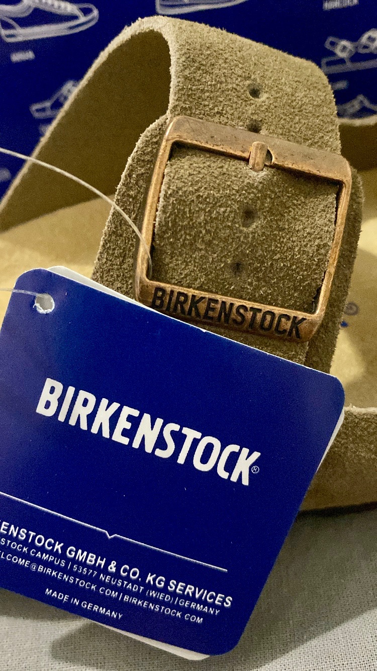Sandales Birkenstock Arizona Kaki Suède Neuf Taille 39 Authentique 3