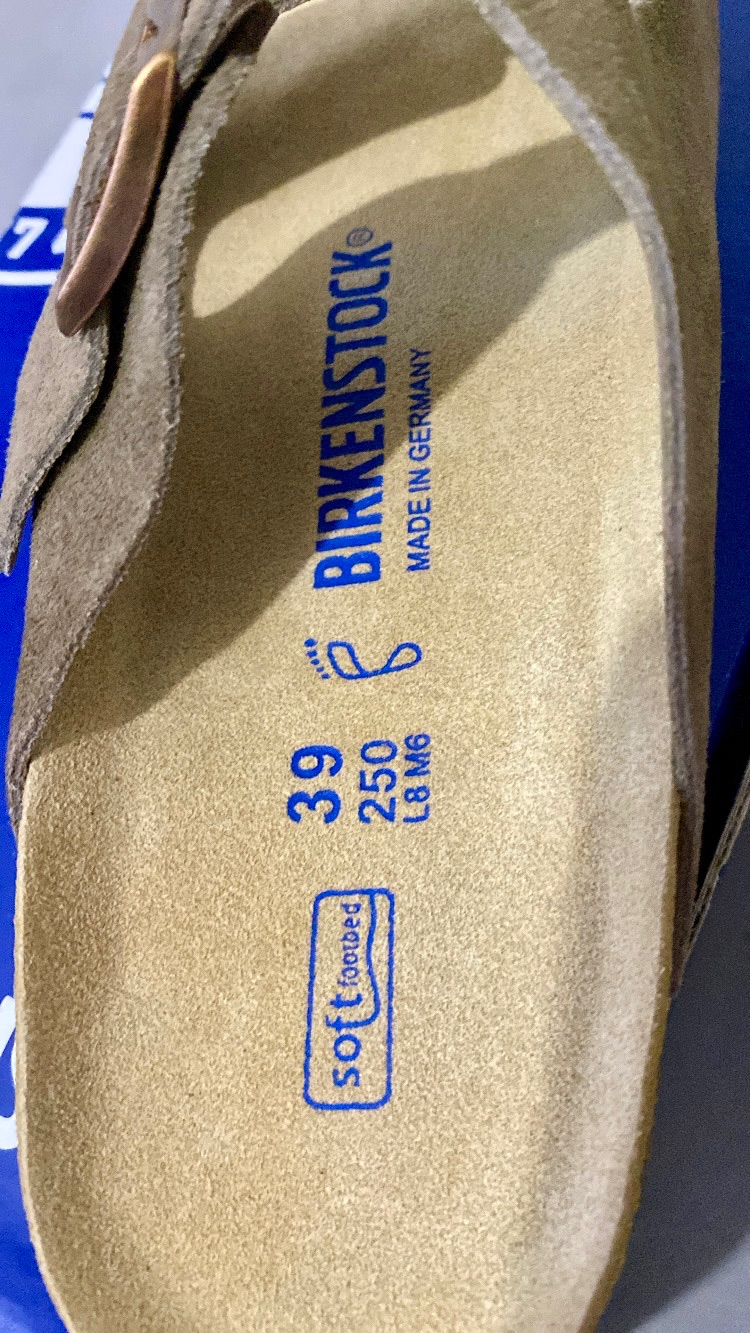 Sandales Birkenstock Arizona Kaki Suède Neuf Taille 39 Authentique 5