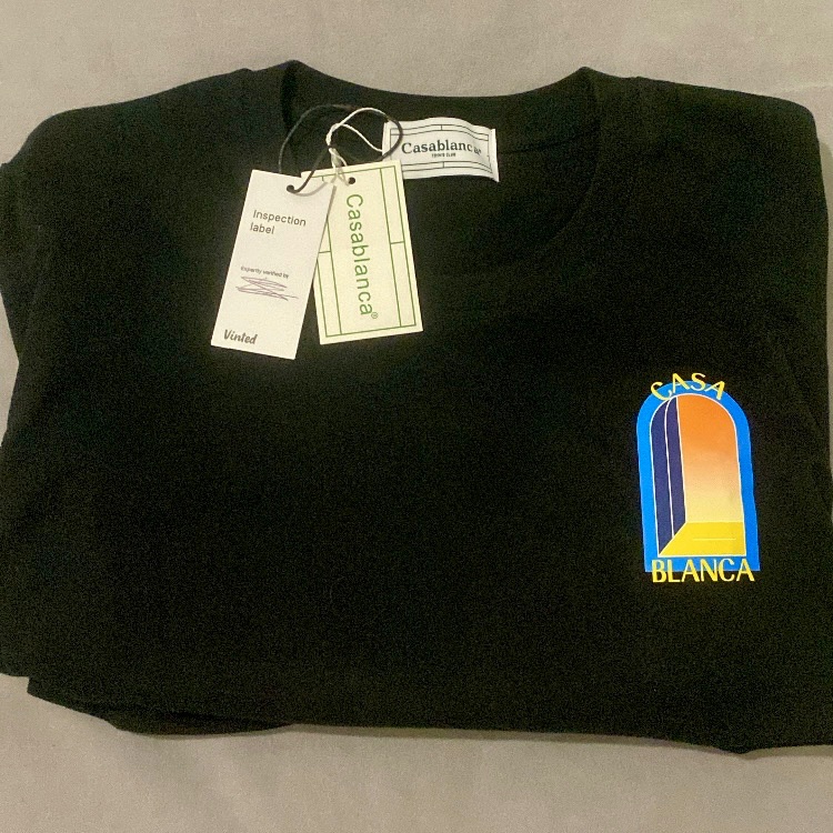 T-shirt Casablanca L'Arche Noir Orange Neuf Taille MAuthentique 3