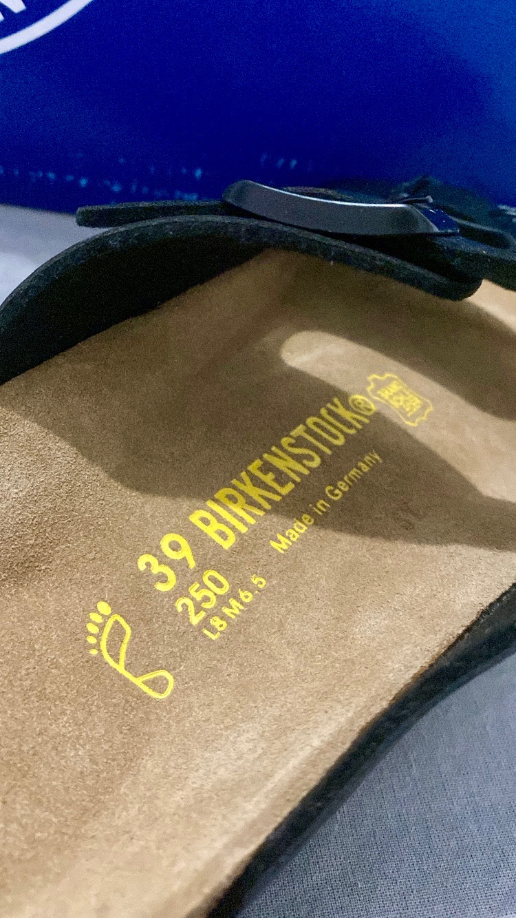Sandales Birkenstock Arizona Noir Cuir Neuf Taille 39 Authentique 4