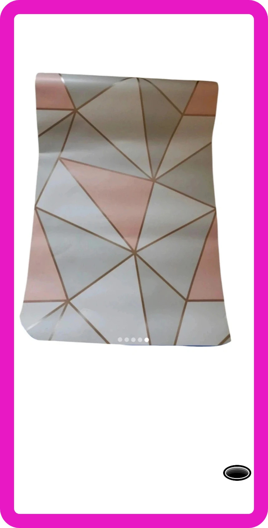 1 rouleau papier peint asymétrique très beau gris blanc rose – Rose 3
