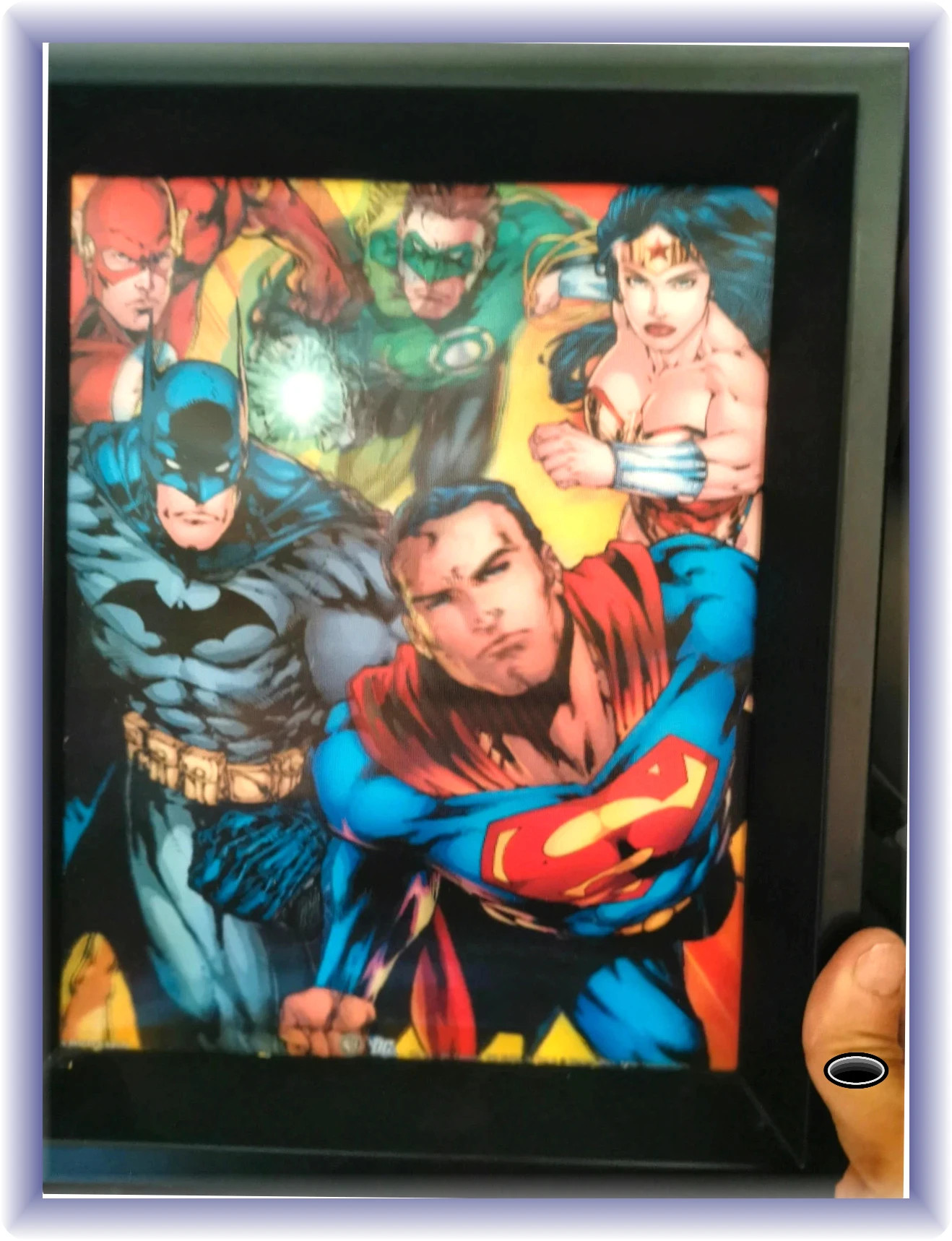Cadre super heros marvel holographic 3D