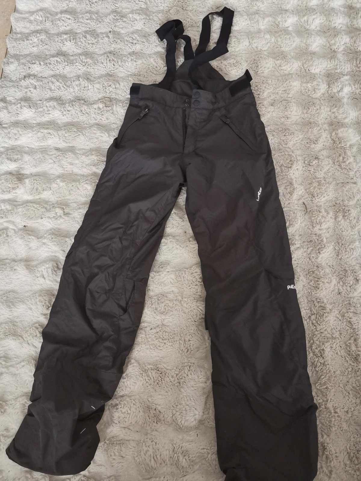 Combinaison de ski pantalon oxylane 14 ans gris imperméable et chaud