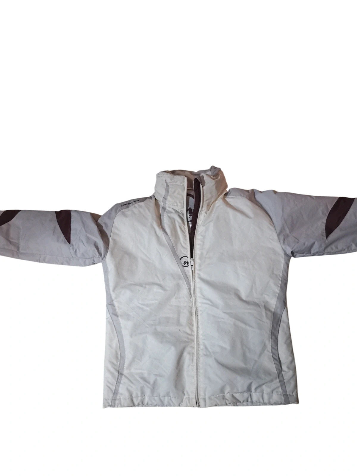 Combinaison de ski manteau queshua taille 36 couleur beige gris