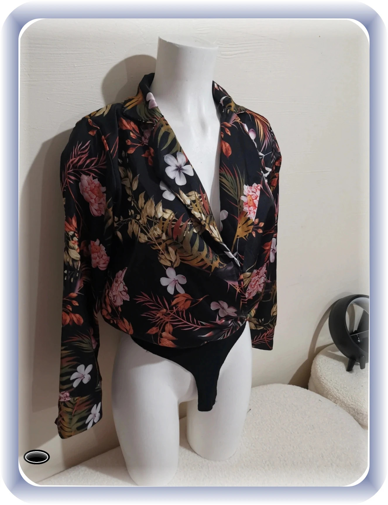 Superbe body imprimé floral taille s zara touche soie – Zara – taille S / 36 / 8 4