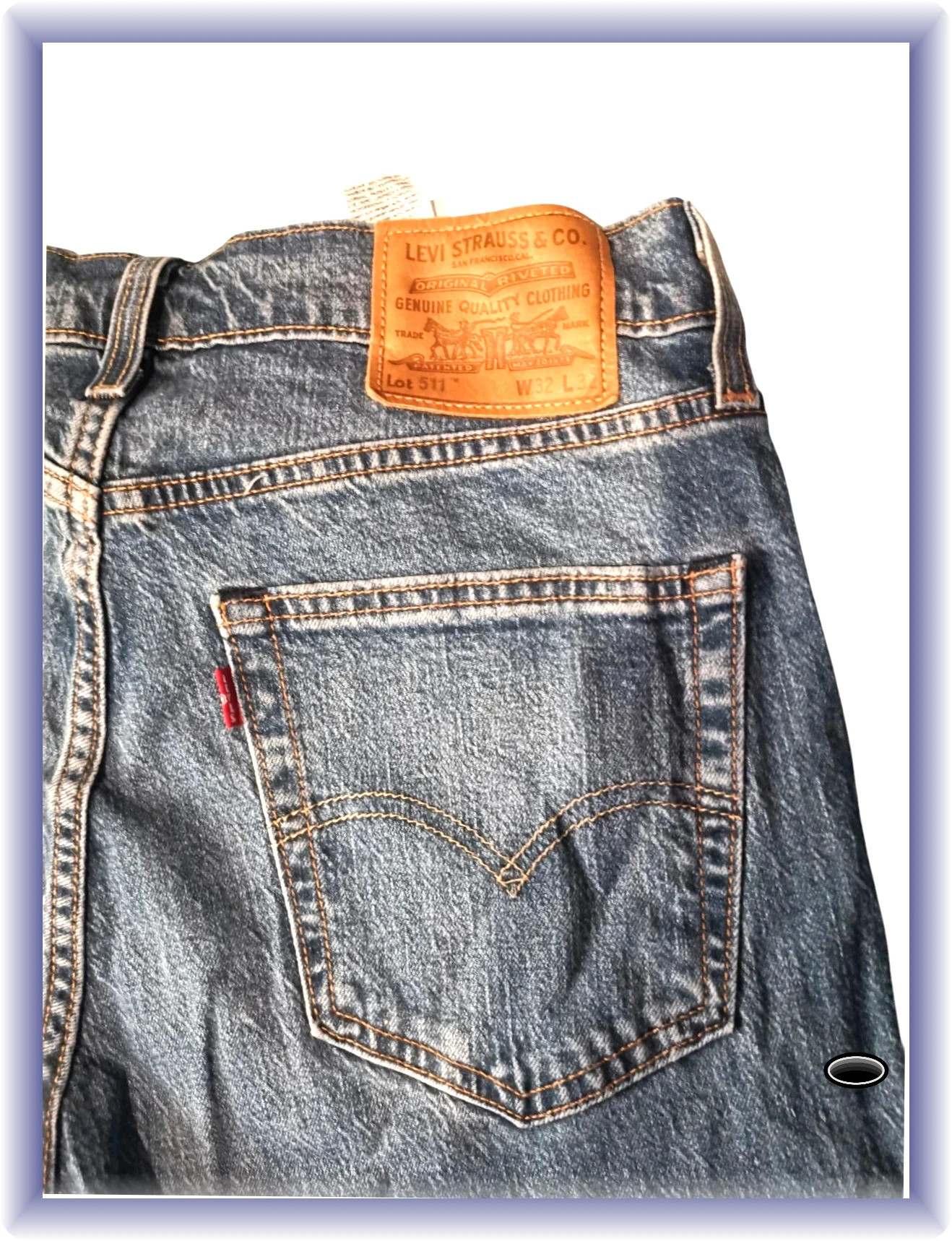 Jean levis Strauss 511 W 32 L 32 stone – Levi Strauss & Co. – taille XL 4