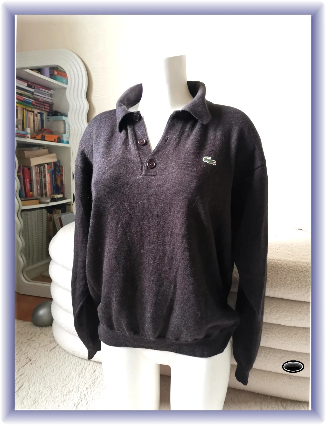 Pull lacoste taille L marron