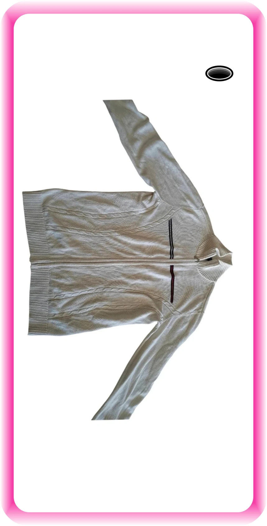 gilet tommy hilfiger taille M crème – Tommy Hilfiger – taille M 2