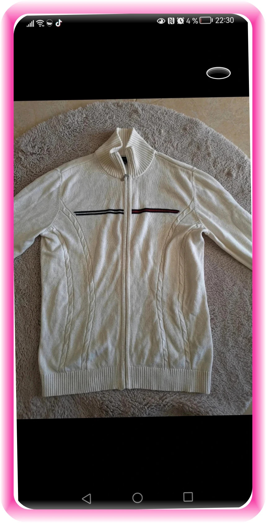 gilet tommy hilfiger taille M crème