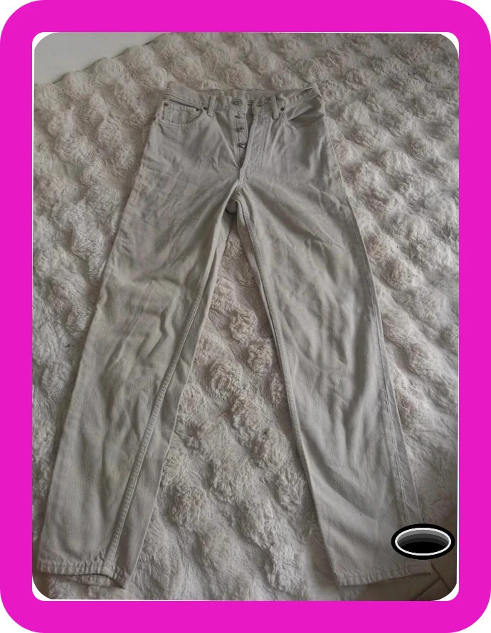 Jean. Vintage beige levis 591 w30 L32 beige – Levi's – taille XL / 42 / 14 3