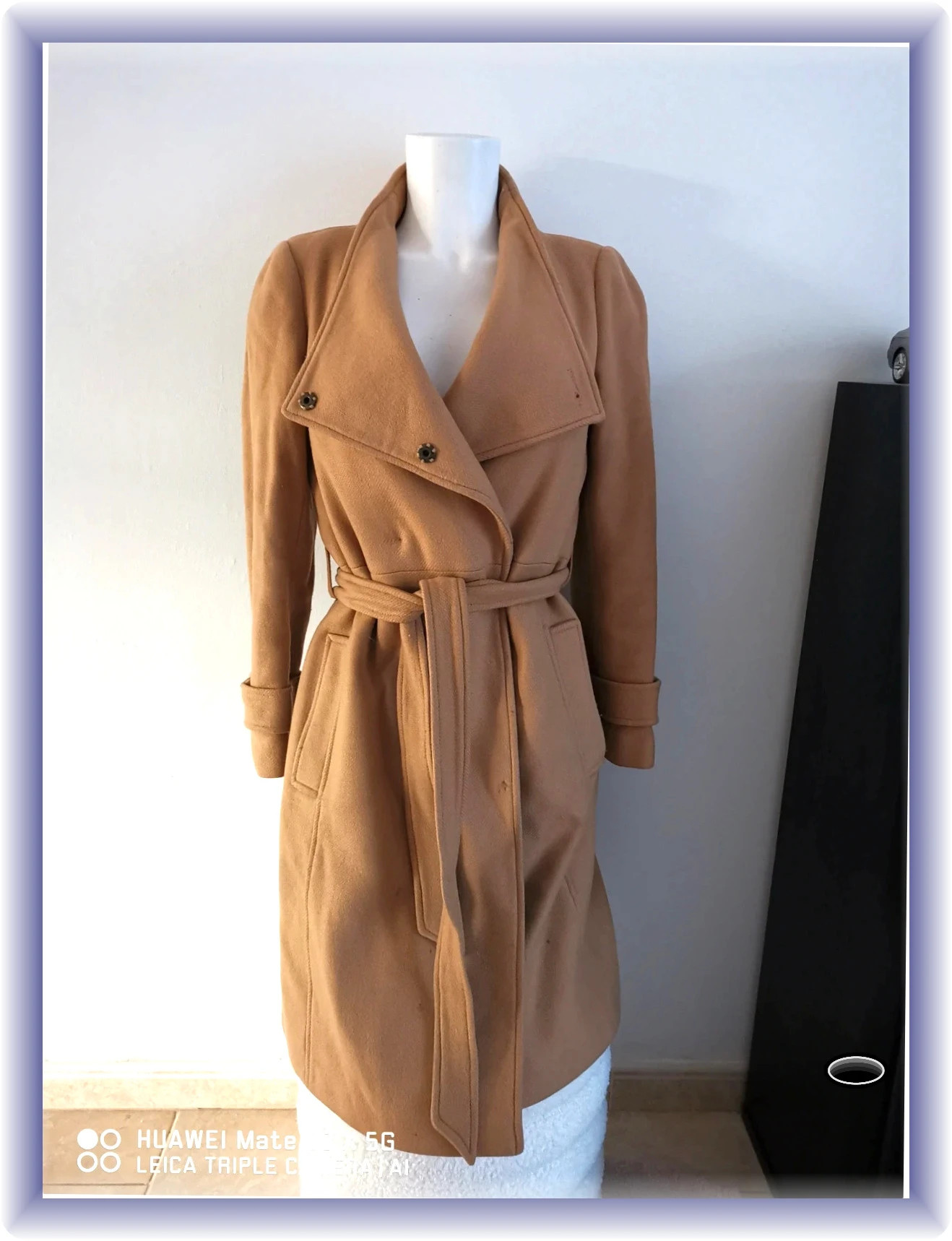 très beau manteau trench asos taille 36 camel