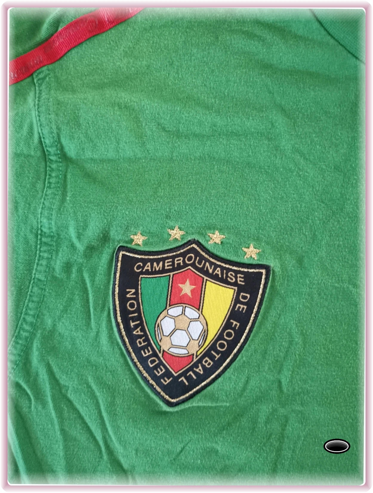 Maillot de foot puma vintage taille L FFC fédération Cameroun aise de football vintage – Puma – taille L 4