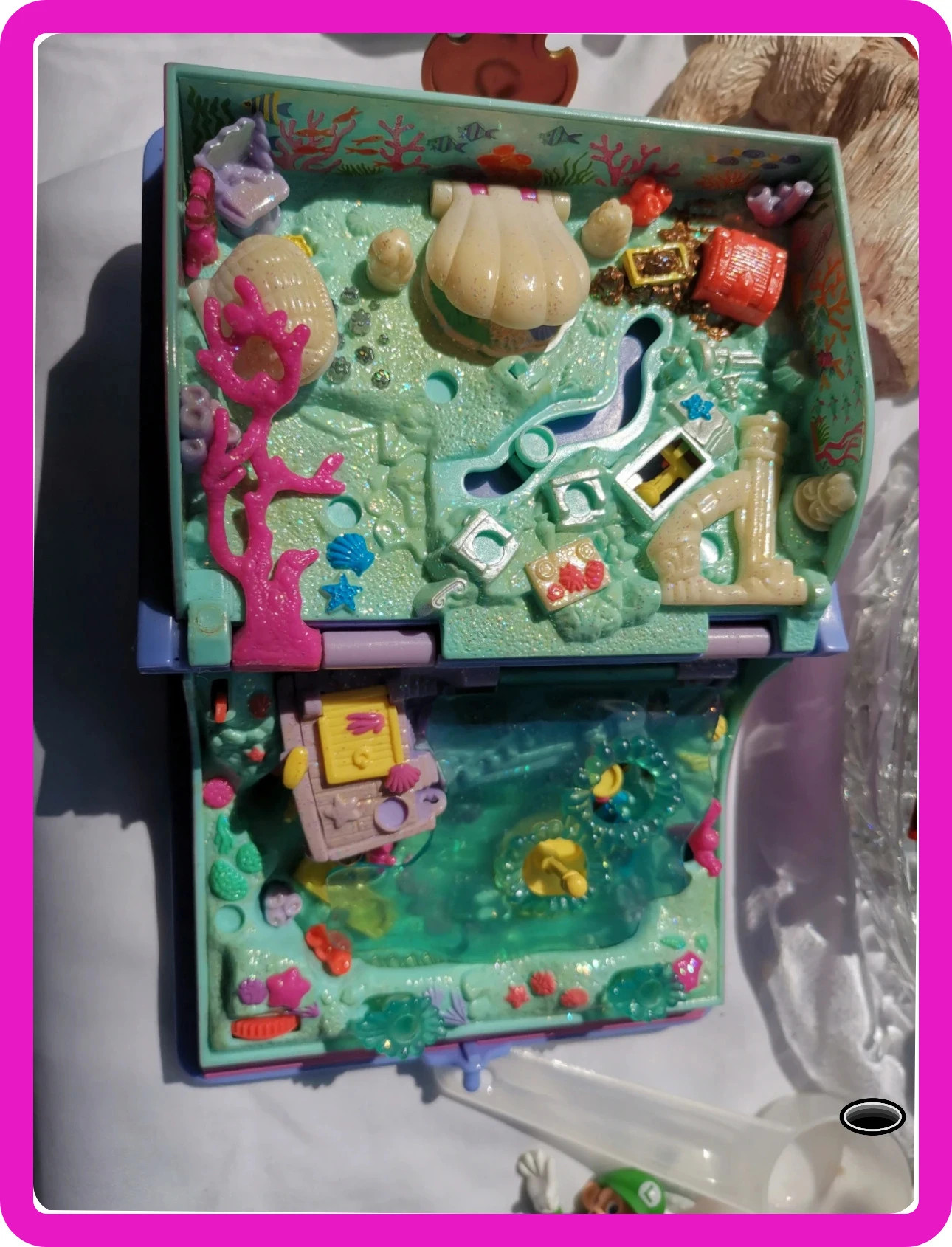 Polly Pocket Bluebird 1995 Sparkling Mermaid Adventure Book livre avec 1 figurine – Polly Pocket – taille Taille unique 2