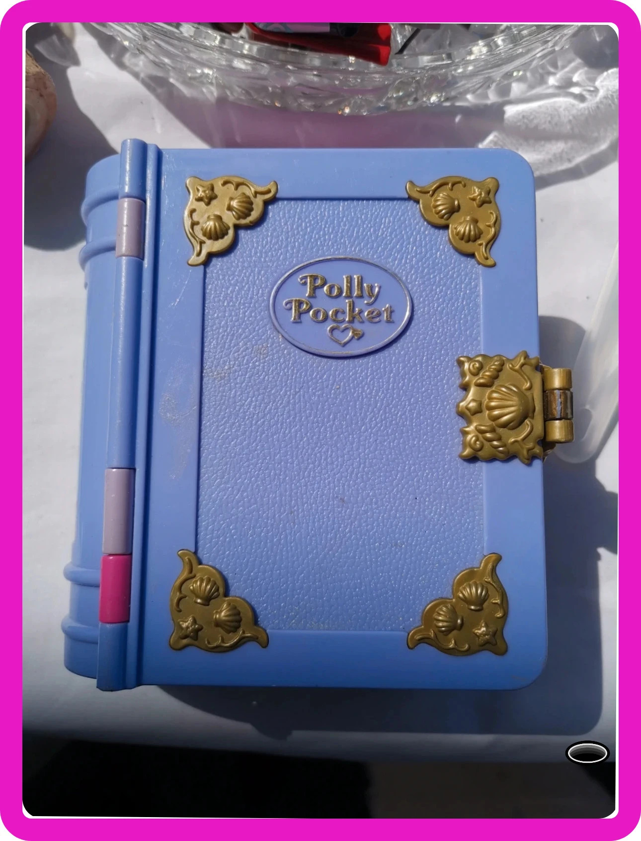 Polly Pocket Bluebird 1995 Sparkling Mermaid Adventure Book livre avec 1 figurine