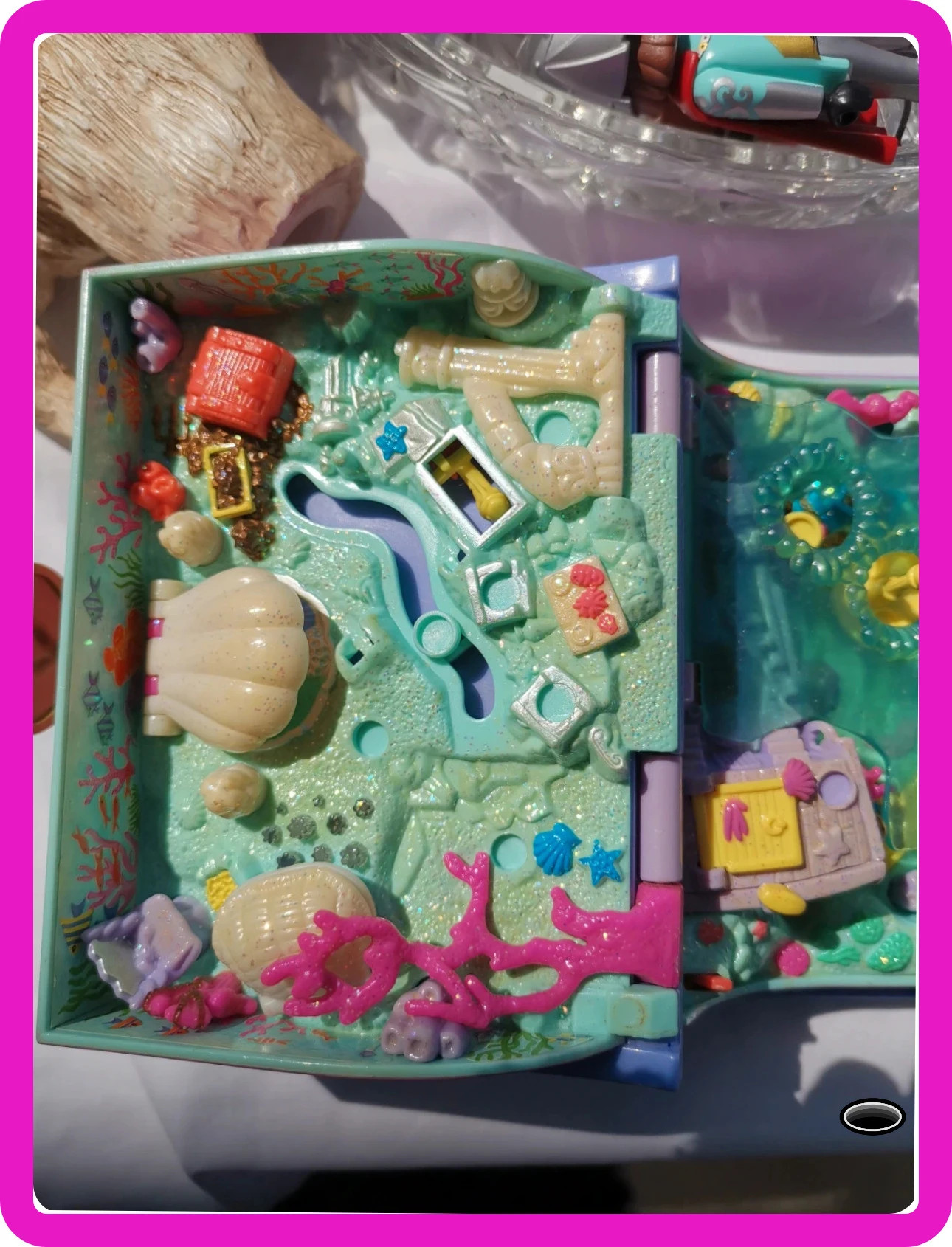 Polly Pocket Bluebird 1995 Sparkling Mermaid Adventure Book livre avec 1 figurine – Polly Pocket – taille Taille unique 3