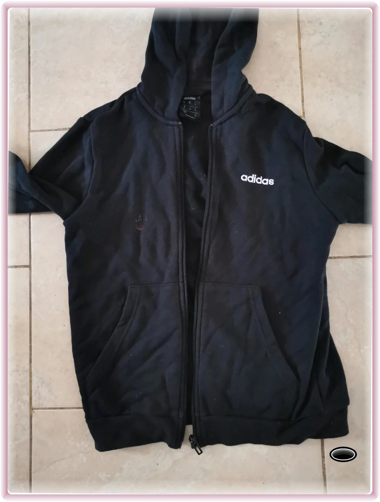 Veste Adidas noir taille 11.12 ans